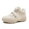 Zapatos Cálidos para Mujer con Forro de Felpa para Otoño e Invierno 2025 con Tacón Oculto de 6 cm, Zapatillas de Entrenamiento Alemanas con Forma de Media Luna, Zapatos Casuales Versátiles de Tacón Alto para Mujer