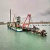 Bateira de Dragagem de 5000 Metros Quadrados, Grande Bateira de Dragagem e Bateira de Sucção, Equipamento de Bombeamento de Areia, Barco de Dragagem para Reservatório de Rio Russo