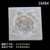 Molde de pegamento de gota de espejo flor pequeña diy molde de tocado vintage flor de horquilla antigua accesorios de flor de rosa molde decorativo
