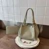 Bolso Tejido a Mano Nuevo Otoño 2025 Bolso de Mano a la Moda Bolso Elegante de Un Hombro Cruzado Bolso Balde de Alto Valor para Mujer