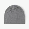 Gorro de Tricô Outono e Inverno para Mulheres, Camada Dupla, Espessado, Quente, Respirável, Gorro Slouchy de Puxar, Chapéu Casual à Prova de Vento para Clima Frio