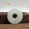 Colgante de Jade Afgano Hebilla de Seguridad Jade Pixiu Marca Wushi Marca Dragón y Fénix Colgante de Loto Cierre de Seguridad Buda Guanyin