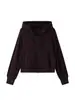 Chamarra con capucha de punto de lana para mujer, cordón, nuevo estilo otoño/invierno 2026, estiliza y favorece, corta y chic, cárdigan con doble cremallera