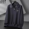 JEEP SPIRIT suéter de punto con media cremallera para hombre, nuevo de primavera, estilo coreano, casual, versátil, jersey, prenda base
