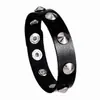 Atacado de fábrica transfronteiriço comércio exterior europeu e americano rebite punk acessórios pulseira de couro com tachinhas redondas elevadas