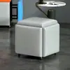 Banqueta Cubo Simples Cinco em Um para Uso Doméstico, Banqueta de Mesa de Centro para Sala de Estar, Banqueta de Jantar, Banqueta para Trocar de Sapatos, Banqueta Multifuncional Combinada com Armazenamento