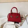 Bolso de mano rojo para mujer 2026 nuevo bolso de otoño para bodas, elegante bolso de hombro cruzado para novia y dama de honor