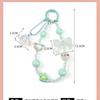 Llavero con colgante de dibujos animados de Sanrio transfronterizo, joyería DIY, funda para teléfono móvil, cadena colgante, pulsera, adornos colgantes para niños.