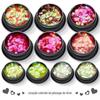 Explosões transfronteiriças Magic 4mm coração amor nail art lantejoulas ultra-fino flash translúcido ouro cebola pó joias de unhas