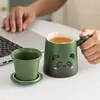 Set de Vasos de Oficina Panda Creativo para Separar Té y Agua, Regalo Souvenir para Aniversario Corporativo, Evento de Conferencia, Reunión Anual