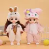 Caixa de presente com traje de princesa para boneca de 17cm, roupas para instituições de treinamento de crianças e meninas, podem ser trocadas, atacado