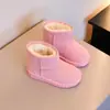 Zapatos de otoño e invierno para niños, zapatos de algodón para bebés, botas de nieve para niños con forro polar, botas estilo Martin, botas cortas de moda para niños y niñas, moda
