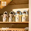 Zapatillas de Algodón de Dibujos Animados Happy Mary Zapatos de Algodón Hogar Interior Niñas Niños Bebé Zapatillas de Algodón Zapatos de Algodón para Niños