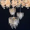 Adereços de Casamento Lâmpada Acrílico Ferro Roda Gigante Lustre Salão de Casamento Salão de Banquetes Layout do Local Adereços Lâmpada Decorativa