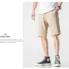 Shorts de Trabajo Retro Resistentes, Casuales, Frescos, Estilo Americano para Hombre, Pantalones de Longitud Media Sueltos y Versátiles, Pantalones de Cinco Puntos de Moda