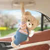 Caixa de Lenços para Carro Pendurada Caixa de Lenços para Carro Urso Criativo Fofo Carro Prático Boneca Bolsa de Lenços Bolsa Pendurada