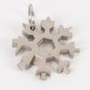 Llave de copo de nieve multifuncional de fábrica, enchufe EDC octagonal hexagonal, totalmente de acero, 19 en 1, tarjeta de herramientas universal portátil