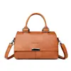 Bolsa Boston Feminina 2026 Nova Textura Simples Bolsa de Mão Bolsa de Ombro de Alto Padrão Versátil para o Dia a Dia Bolsa Transversal