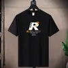 Camiseta de Algodón Puro Pesada de Manga Corta para Hombre Moda de Verano Marca de Moda Ropa Holgada para Hombre Talla Grande Americana Camiseta de Estudiante