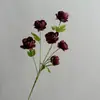 Peonías Pequeñas Artificiales Exquisitas, Rosas Multicabezales, Rosas Occidentales, Flores de Loto Pequeñas para Decoración de Fotografía de Bodas, Adornos para Sala de Estar del Hogar