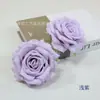 Flor de rosa simulação com borda enrolada 12cm rosa flor de casamento material parede de flores caixa de flores conjunto de projeto arranjo de flores para bonsai DIY