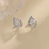 Pendientes de Clip de Hoja y Flor Ola de Primavera 2026 Pendientes de Guirnalda Floral Ondulados Estilo Puro Romántico Puños de Oreja de Flor Pequeña