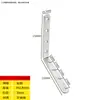 Código de Esquina de Acero Inoxidable Ángulo de Hierro/Soporte para Placa de Estante Soporte en Forma de L Conector Triángulo Pieza de Hierro Soporte de Código de Esquina de Ángulo Recto de 90 Grados