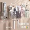 Suporte de Escova de Dentes com Ventosa, Porta-Copo de Escova de Dentes para Banheiro sem Furos, Suporte de Parede para Escovas de Dentes, Armazenamento de Copo para Escovas de Dentes