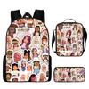 Mochila Escolar Roblox para Estudiante Transfronterizo Mochila para Estudiante de Primaria Mochila de Moda Juego de Tres Piezas Venta al por Mayor
