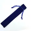 Estuche Negro de Terciopelo de Voltaje Estuche de Terciopelo Flocado Cubierta para Bolígrafo Bolsa de Empaque para Bolígrafos Logo Imprimible Gran Cantidad en Stock