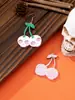 Nuevos Pendientes Navideños de Gota de Agua Estilo Gótico Set de 4 Piezas, Pendientes Acrílicos Divertidos de Calavera y Muñeco de Nieve para Halloween
