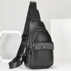 NIUCUNZH nueva bolsa de mensajero de cuero de primera capa para hombro al aire libre multifuncional moda casual para hombre bolsa de pecho al por mayor