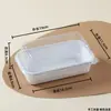 Caja de embalaje para rollos de pastel, rollo suizo japonés, rollo de abrazo cortado, pastelería china para hornear, pastelería de postre, caja crujiente de melocotón