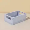 Caja de Almacenamiento Plegable de Escritorio Ins Cesta de Almacenamiento de Cosméticos para Estudiantes Estante de Almacenamiento de Snacks para Dormitorio Cesta Pequeña