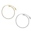 Pulsera de Acero de Titanio con Diamantes Incrustados de Nuevo Estilo Transfronterizo Europeo y Americano Estilo Frío Joyería Completa de Diamantes Zirconia Sentido de Alta Gama Temperamento Joyería de Mano de Celebridad de Internet