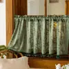Cortina curta com borla estilo boêmio, cortina pequena estilo fazenda, produto acabado transfronteiriço europeu e do Oriente Médio, em estoque para dropshipping