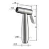 HIDEEP Kit Pistola de Spray Preta para Vaso Sanitário Torneira de Lavagem Feminina de Aço Inoxidável Pistola de Spray de Cobre Descarga de Vaso Sanitário HI09021A