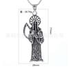 Estilo Europeo y Americano Joyería Lista para Enviar Colgante Estilo Parca Guadaña Calavera Motocicleta Unisex Casual Collar de Pareja