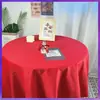 Mantel Rojo al Por Mayor de Fábrica con Palabras Felices Boda Boda Tela Roja Mesa de Comedor Mesa de Café Mantel Rectangular