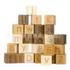 Atacado Letra de Madeira Personalizada ABC Brinquedo Cubo de Construção Brinquedos Educativos para Crianças