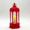Lámpara de Viento Castillo LED Portavelas Luz Nocturna Decoración de Muñeco de Nieve para Personas Mayores Adorno de Regalo de Escritorio Lámpara de Aceite Luminosa