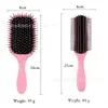 Set de Peines para Peluquería, Peine Masajeador con Bolsa de Aire Menos Estática, Peine con Cojín de Aire, Peine Rodillo Estilizador para Cabello Rizado, Peine de Costillas Cruzado