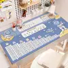 Alfombrilla de Escritorio con Tabla de Multiplicar, Mantel Especial Protector de Ojos para el Estudio Infantil, Alfombrilla Protectora de Escritorio para Estudiantes, Alfombrilla para Escritorio de Computadora
