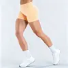 Pantalones Cortos Deportivos de Nailon Mate, Pantalones Cortos de Fitness Súper Elásticos, Pantalones Cortos de Yoga Transpirables de Secado Rápido que Levantan los Glúteos, Pantalones Cortos de Tres Cuartos para Mujer