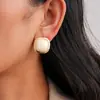 Conjunto de Dez Peças de Brincos Geométricos com Flor de Gotejamento de Óleo de Pérola Sintética Incrustada de Diamante, Brincos de Luxo Leve de Alta Qualidade Europeus e Americanos Transfronteiriços para Mulheres
