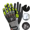 Guantes anticorte Nivel 5, mecánicos recubiertos de PU, resistentes a cuchillos, engrosados, resistentes a metales, resistentes al desgaste, transpirables, guantes anticorte de protección laboral
