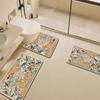 Alfombra Suelo Baño Absorbente Diatomeas Suave Antideslizante Secado Rápido Felpudo para Pies Juego de Tres Piezas para Baño Inodoro Alfombrilla Suelo Inodoro Forma de U
