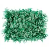 Decoración de paisajismo de pared de plantas artificiales transfronteriza, plantas verdes artificiales, pared de flores artificiales, césped artificial de Milán de plástico, pared de fondo de hojas verdes