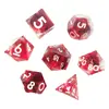 Dados de Resina Jogo de Mesa DND Dungeons & Dragons COC Roleplaying TRPG Cthulhu Poliédricos D4-D20 Conjunto de 7 Peças