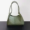 Bolso Paracaídas Tejido de Cuero Genuino Producto Nuevo Bolso Cesta de Piel de Vaca Bolso Cubo de Gran Capacidad para Mujer